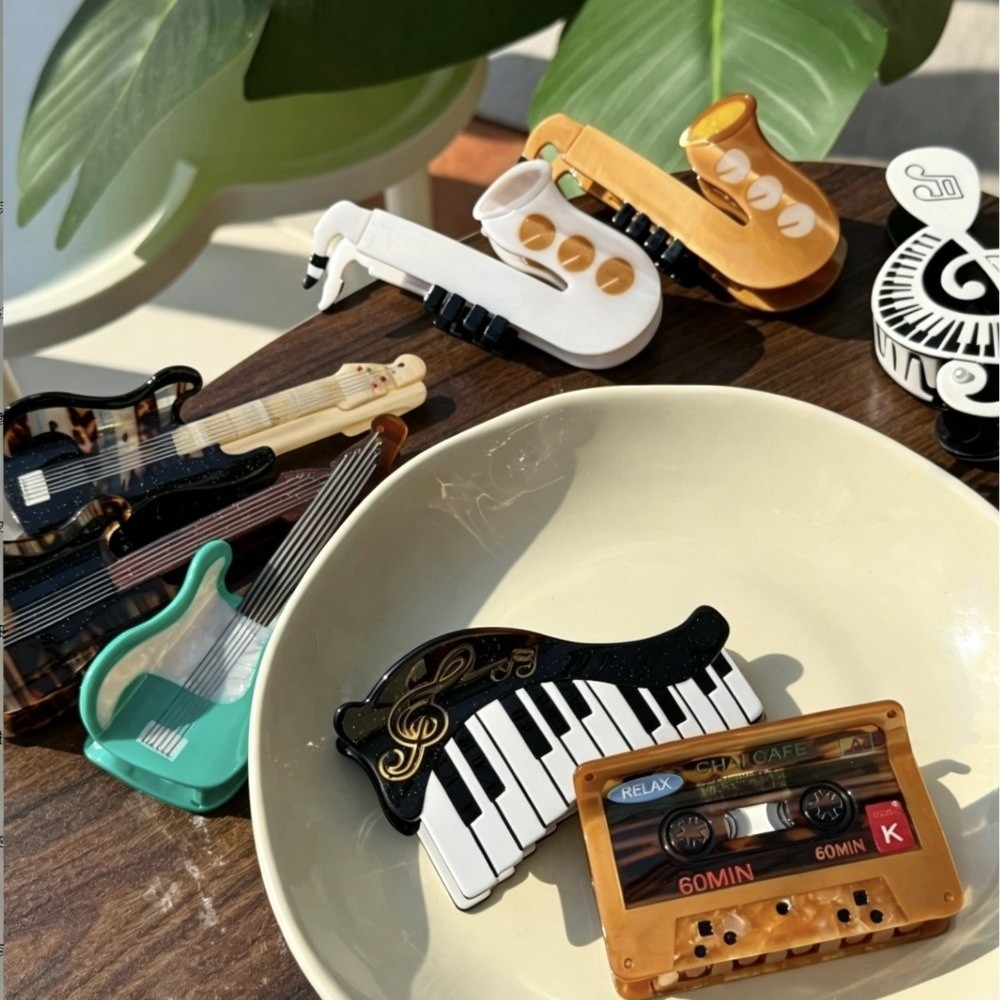 Musical Instrument Video - Nieuwe azijnzuur-acetaat haar klauwclip piano video