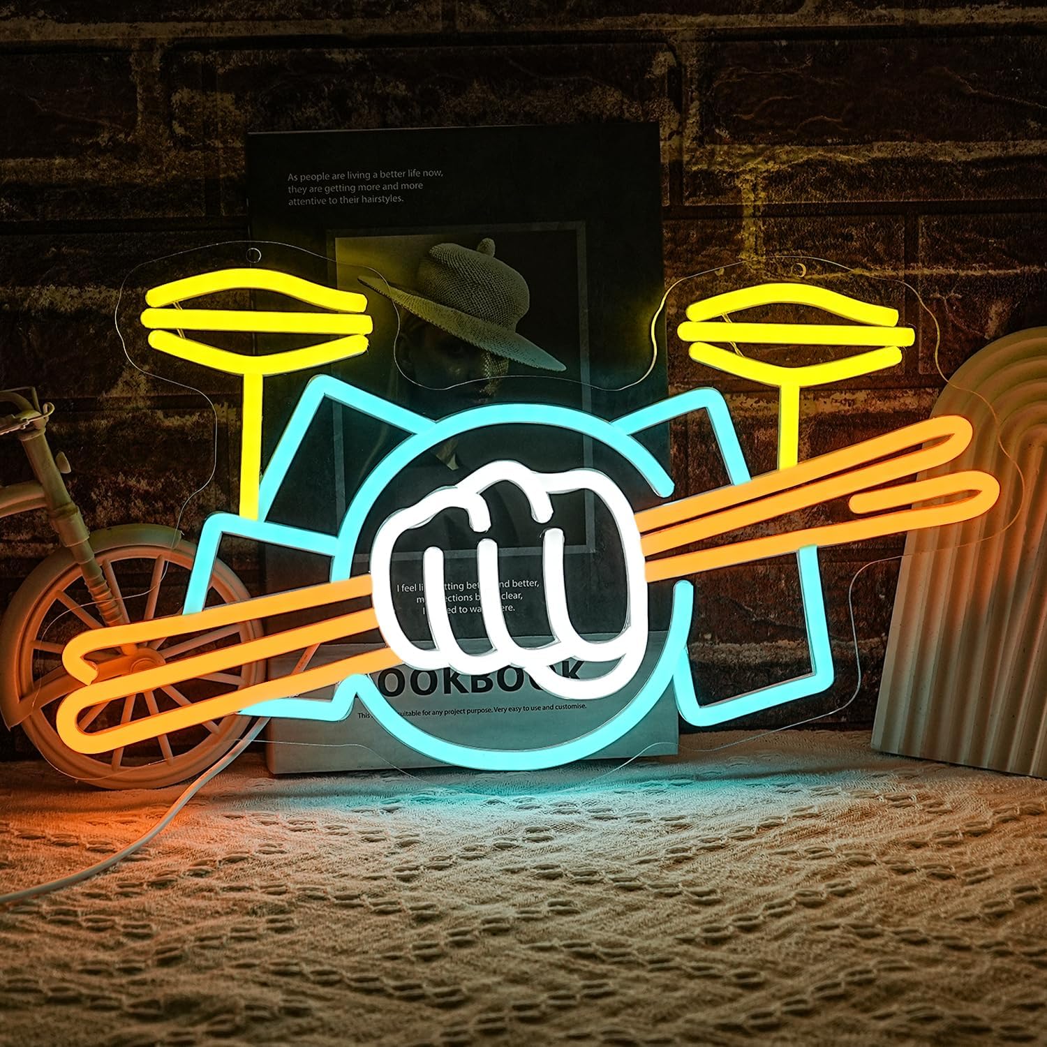Musical Instrument Of - Drumstel Neonlicht USB-aangedreven Muziekinstrument LED Neonverlichting