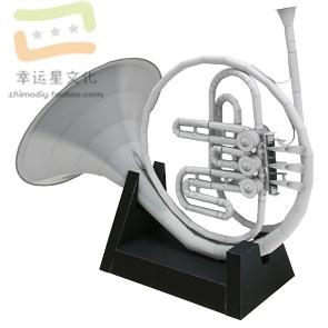 Musical Instrument Diy - Muziekinstrument Hoorn 3d Papier Model DIY