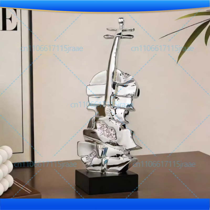 Musical Instrument Fagot - Creatieve gouden viool sculptuur kunstwerk bureaudecoratie