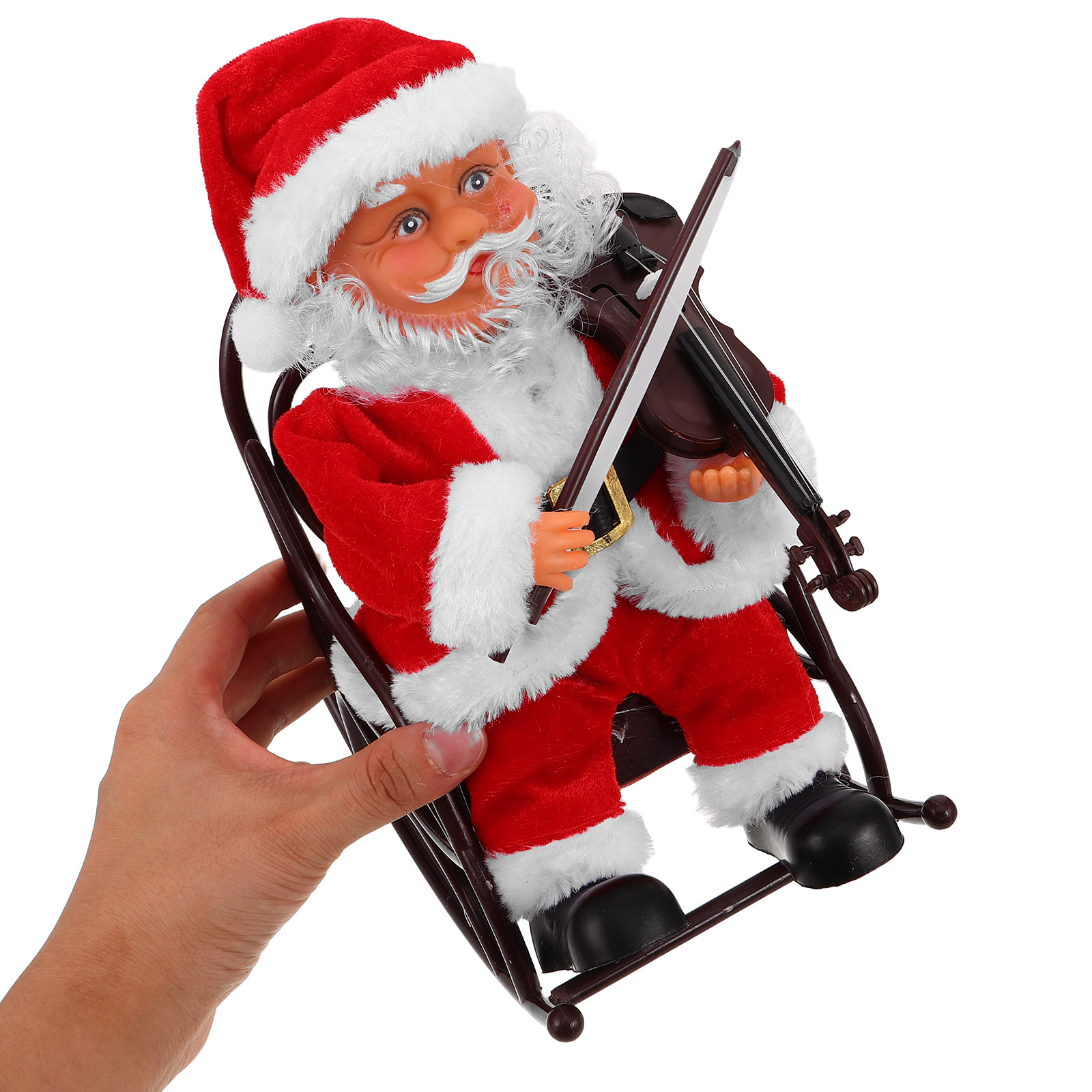 Musical Instrument Xmas Ornaments - Schattige elektrische Kerstman met muziekinstrument en