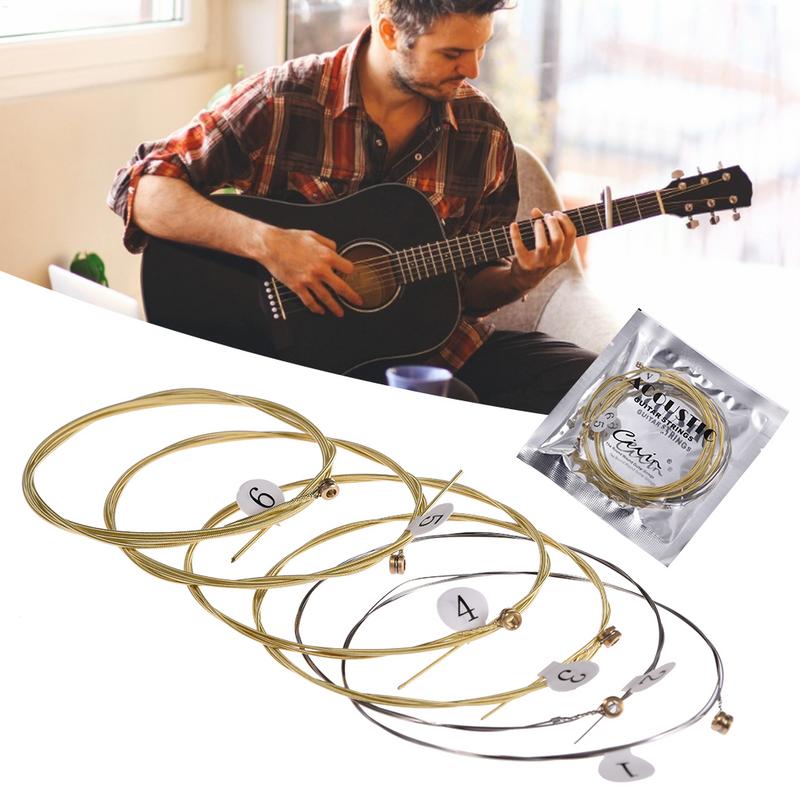 Musical Instrument Strings - 6 Stuks Hoogwaardige Akoestische Gitaar Snaren