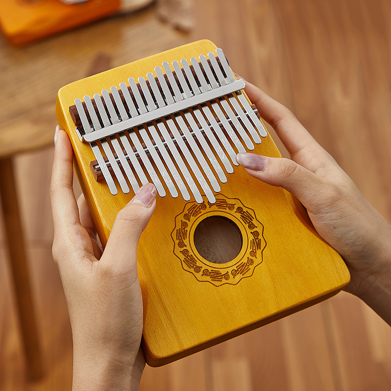 Musical Instrument Keyboard - Hluru 17-toetsen Kalimba Vingerpiano Kalimba 21-toetsen