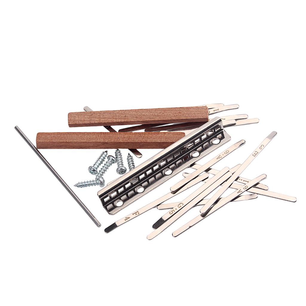 Musical Instrument Diy - Kalimba 17-toetsen DIY onderdelenset duimpiano stalen