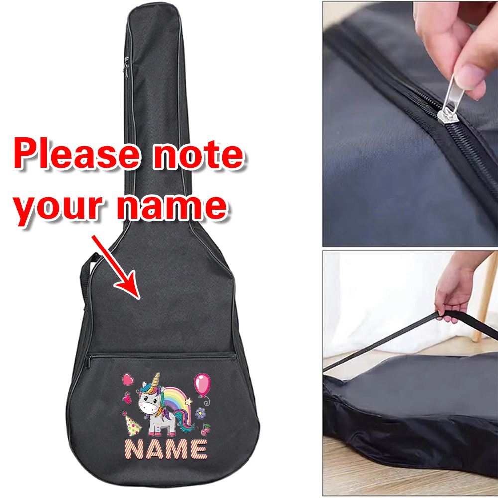 Musical Instrument And Names - Aangepaste naam gitaartas 36-41 inch waterdichte