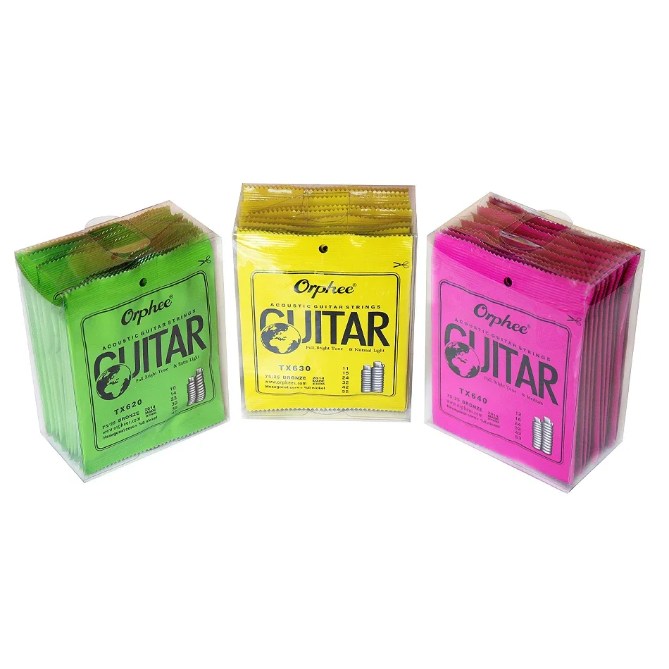 Musical Instrument Strings - Orphee 10 Sets TX620/TX630/TX640 Akoestische Gitaar