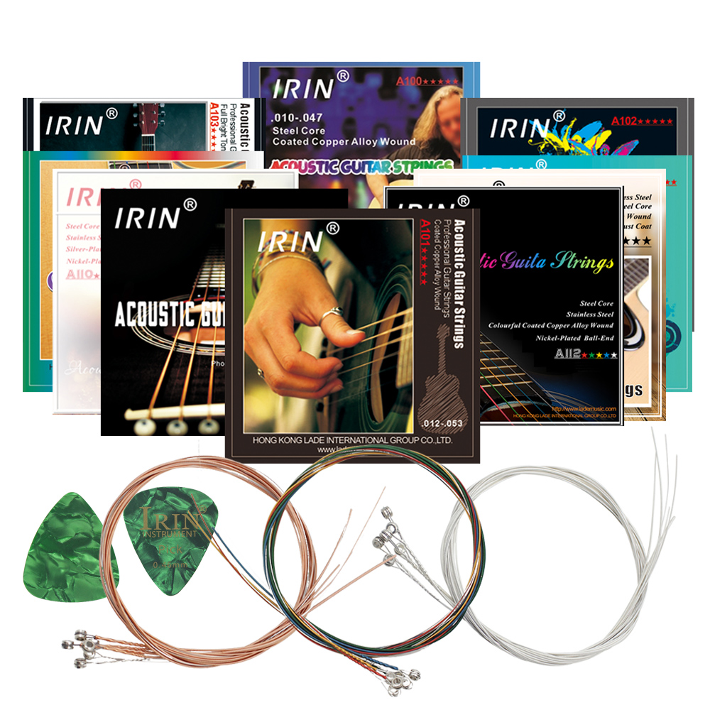 Musical Instrument Strings - Irin Akoestische Gitaarsnaren Met Plectrums Folk