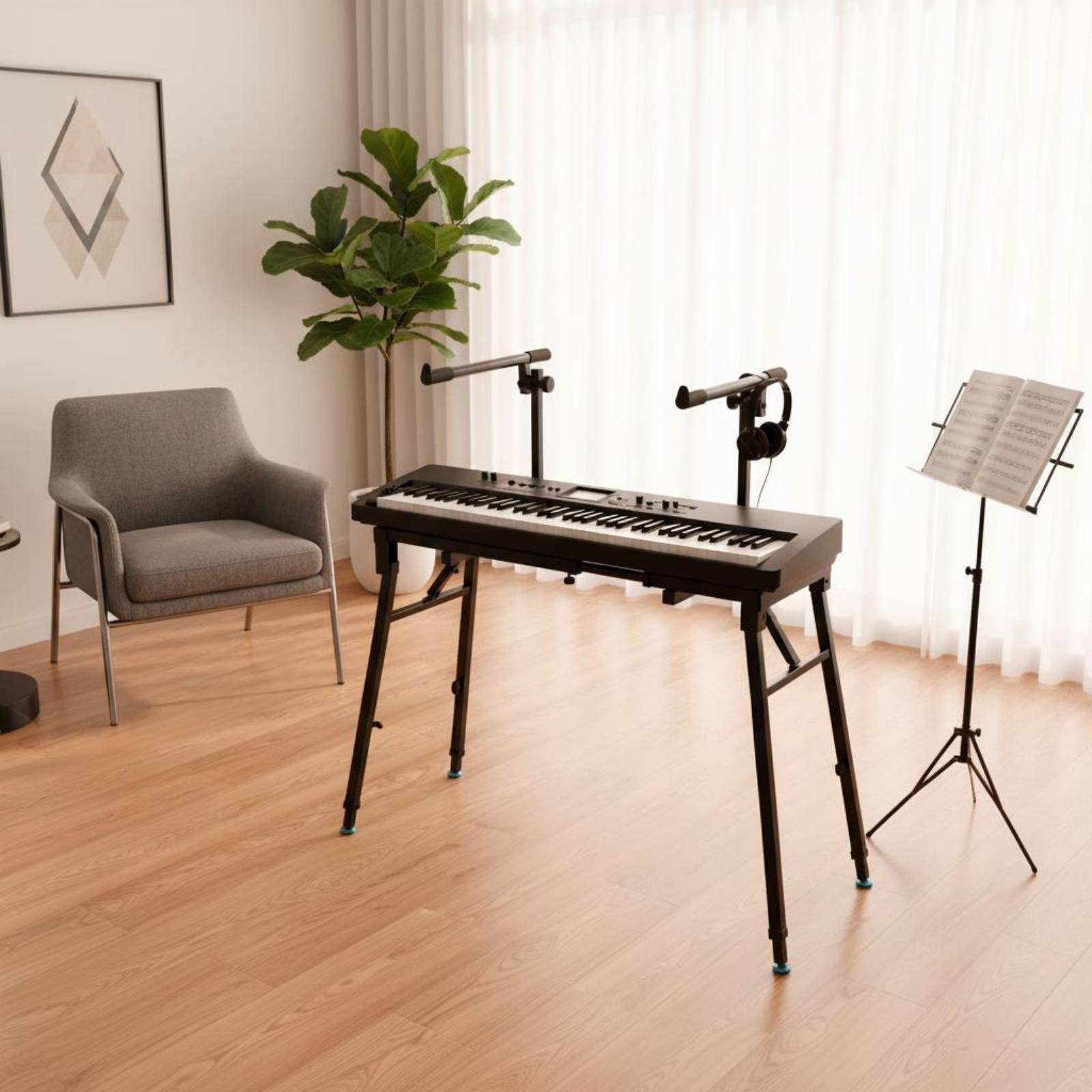 Opvouwbare toetsenbordstandaar - Musical Instrument Keyboard recensie en prijs