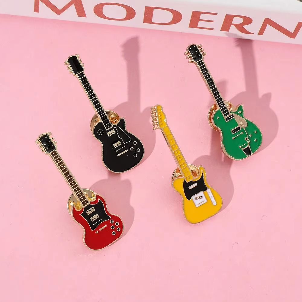 Vintage metalen emaille gitaar - Musical Instrument Symbols recensie en prijs