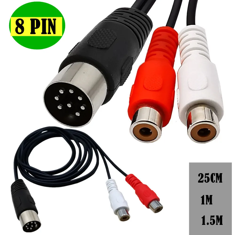 Din 8 Pin naar 2RCA Kabel 8Pin - Musical Instrument Symbols recensie en prijs
