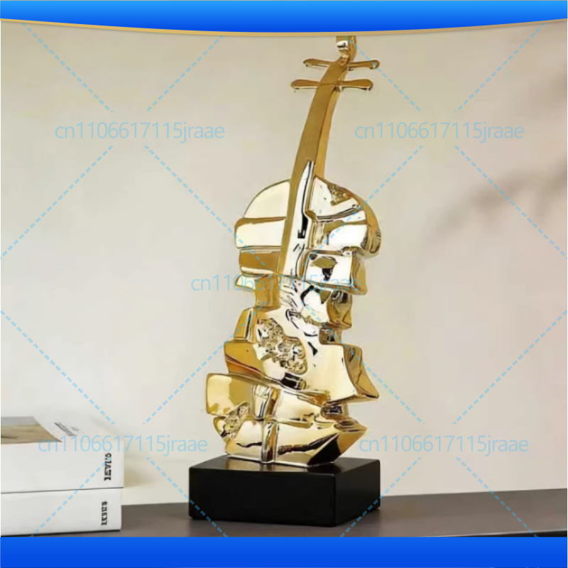 Creatieve gouden viool sculptu - Musical Instrument Fagot recensie en prijs