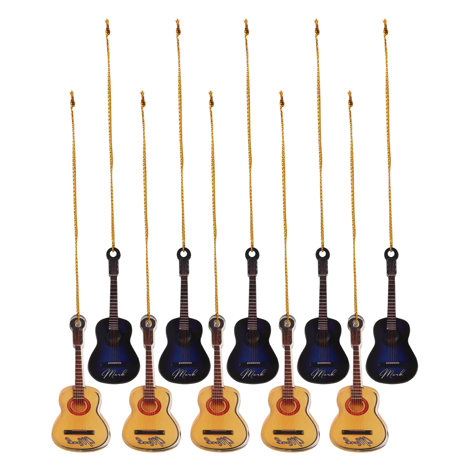 10 stuks Kerst Mini Gitaar Han - Musical Instrument Xmas Ornaments recensie en prijs