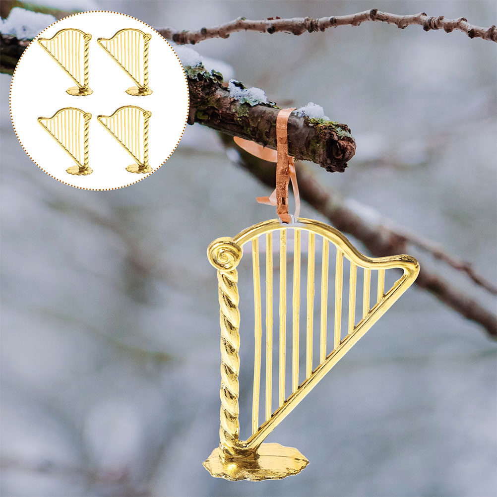 15 stuks miniatuur harp kerst  - Musical Instrument Xmas Ornaments recensie en prijs