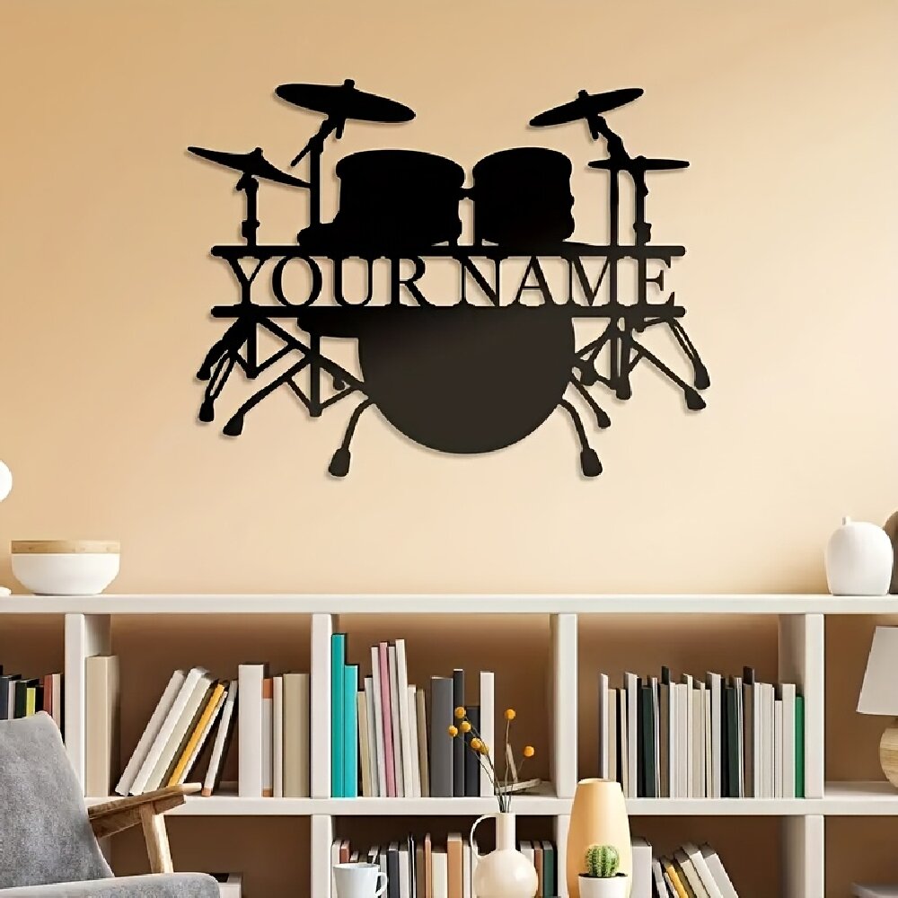 Op maat gemaakte metalen wandd - Musical Instrument And Names recensie en prijs