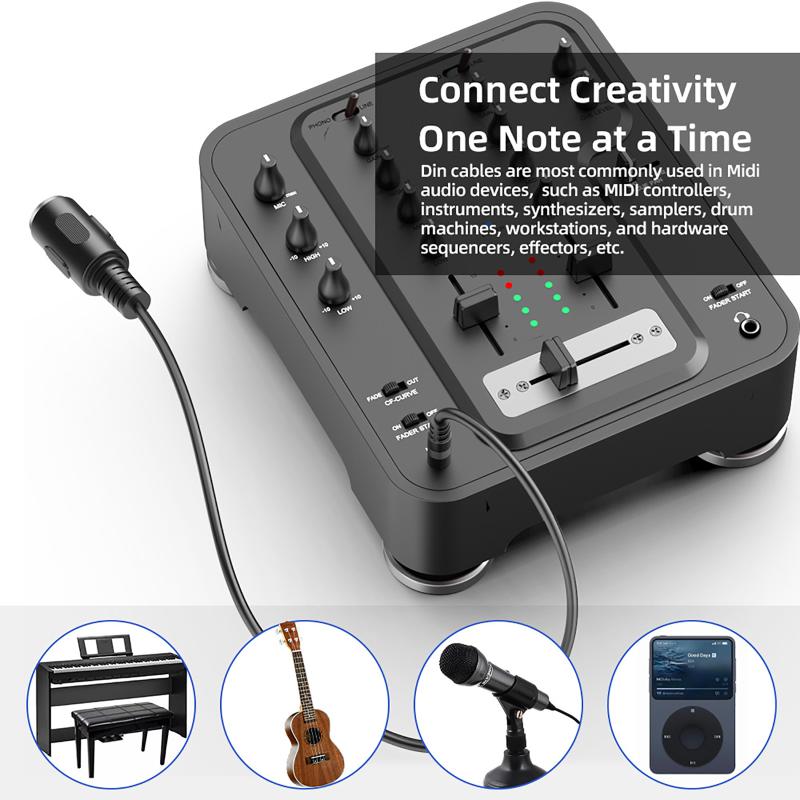 *Hot Sale MIDI Din 5 naar 3.5m - Musical Instrument Video recensie en prijs