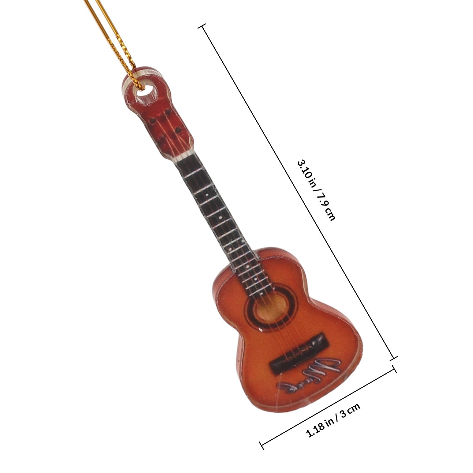 10 stuks miniatuur gitaar kers - Musical Instrument Xmas Ornaments recensie en prijs