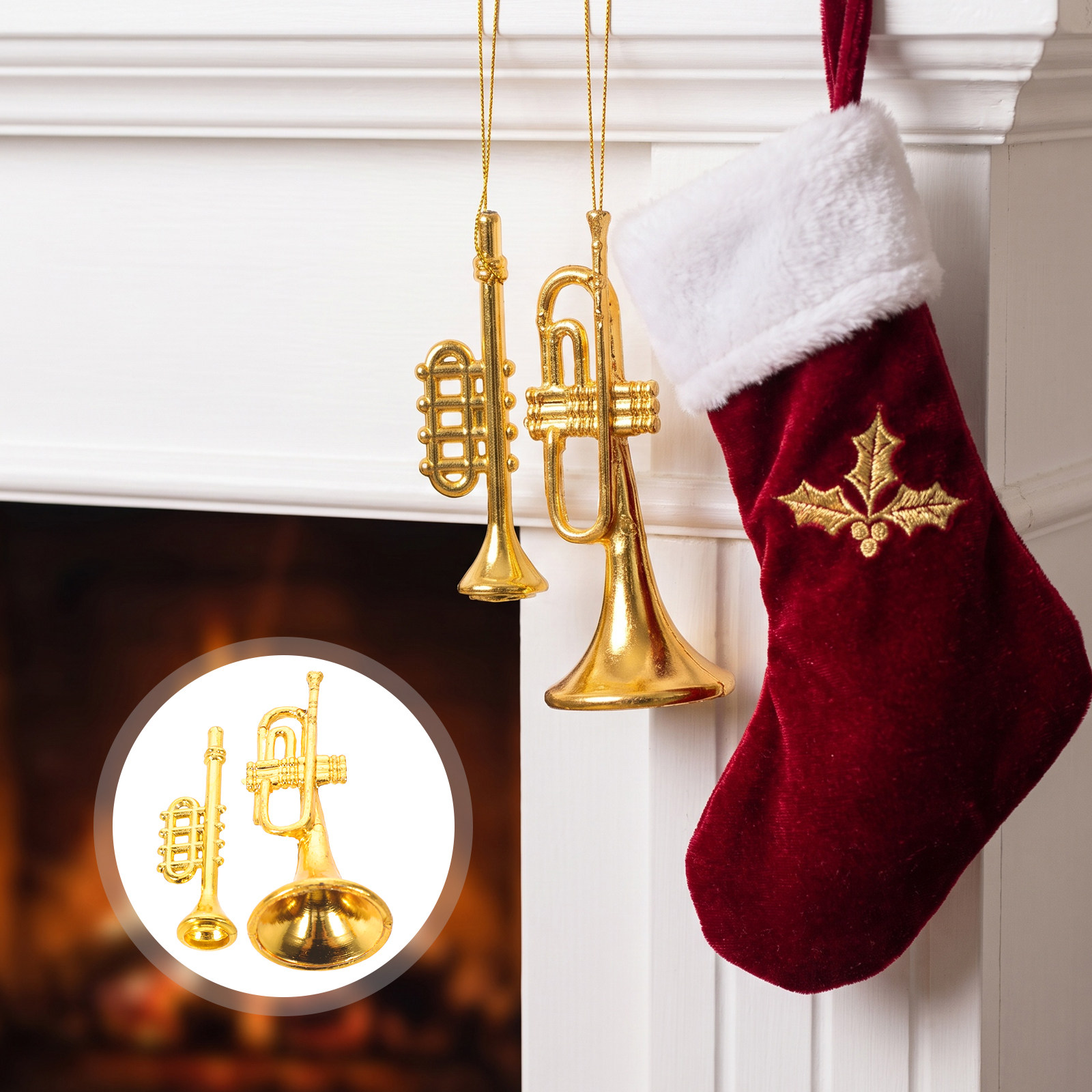 20 stuks mini muziekinstrument - Musical Instrument Xmas Ornaments recensie en prijs