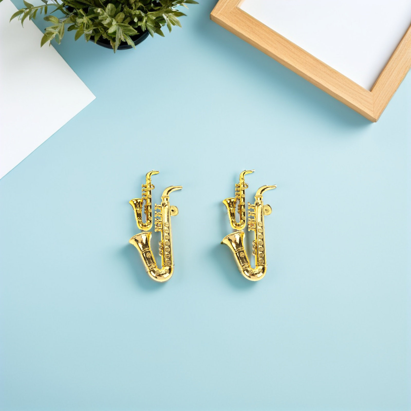 40 stuks plastic saxofoon kers - Musical Instrument Xmas Ornaments recensie en prijs