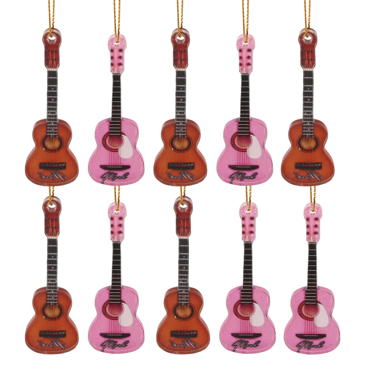 10 stuks kerstgitaar hangende  - Musical Instrument Xmas Ornaments recensie en prijs