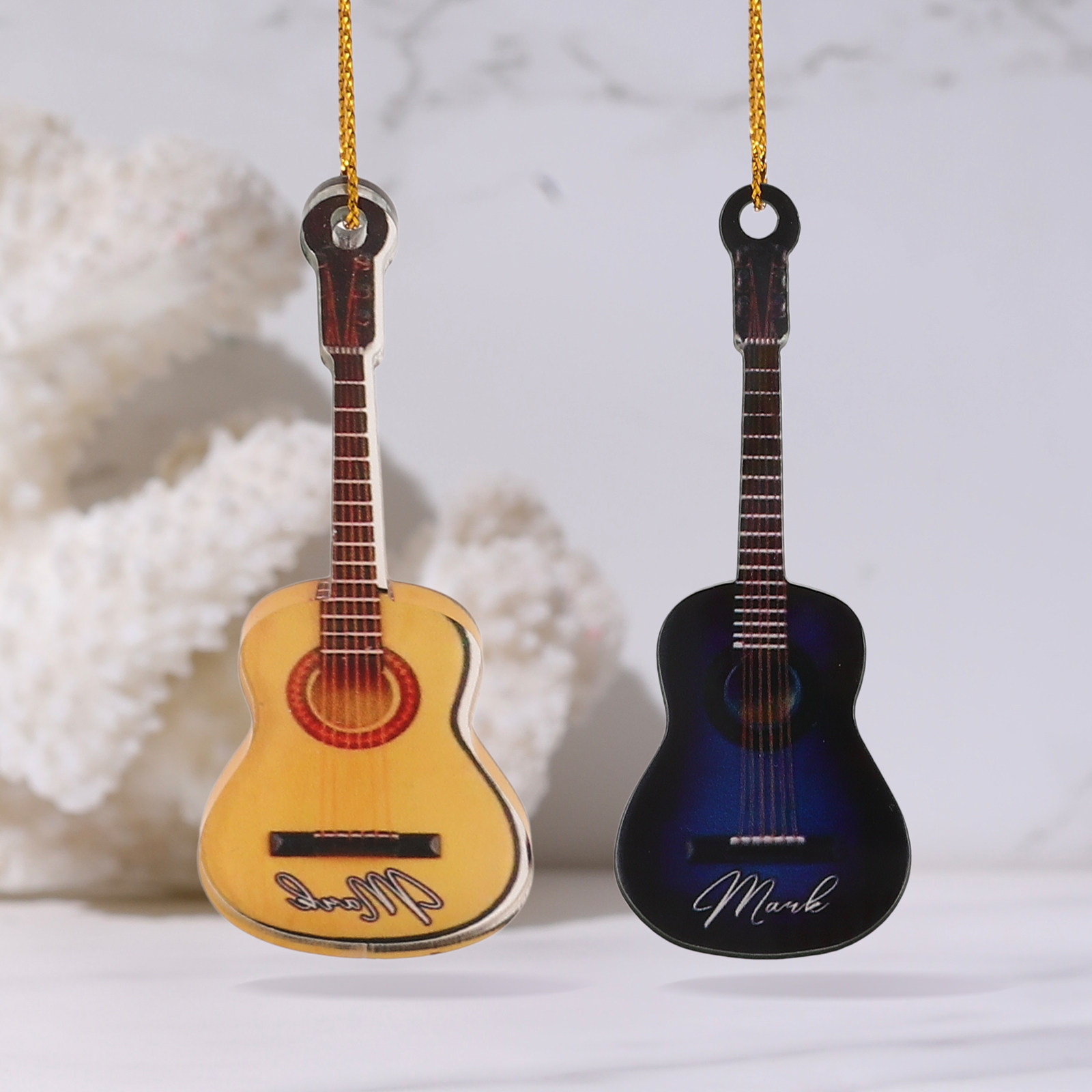 10 stuks Kerst Mini Gitaar Han - Musical Instrument Xmas Ornaments recensie en prijs