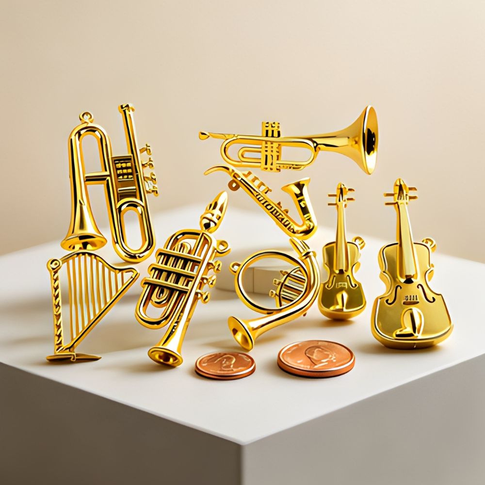 5/18 stuks willekeurige mini g - Musical Instrument Xmas Ornaments recensie en prijs