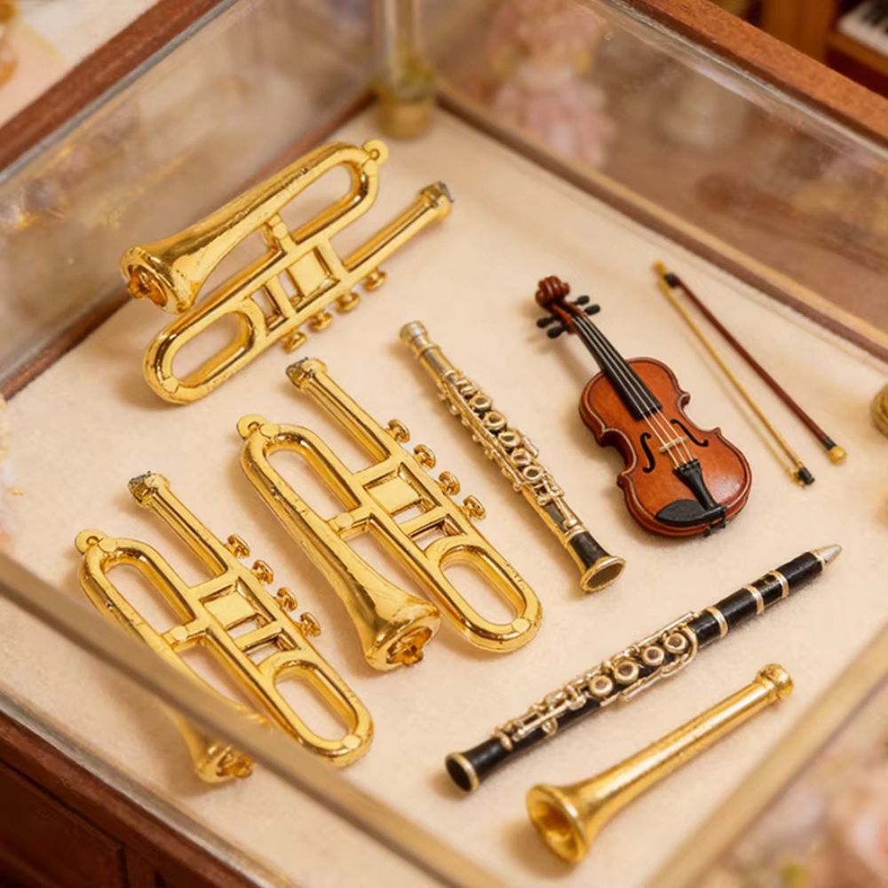 5/18 stuks willekeurige mini g - Musical Instrument Xmas Ornaments recensie en prijs