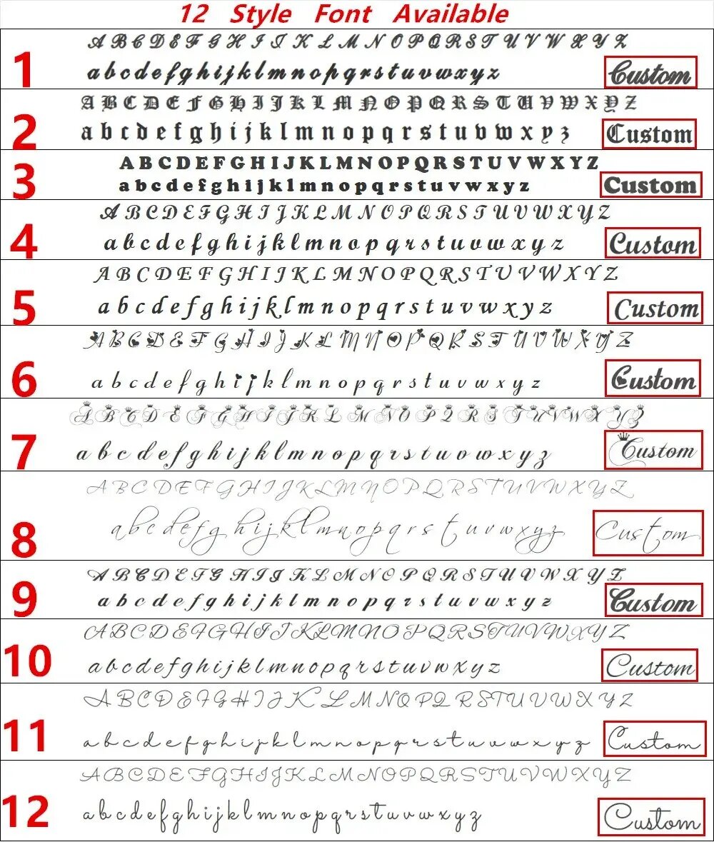 Aangepaste gepersonaliseerde v - Musical Instrument And Names recensie en prijs