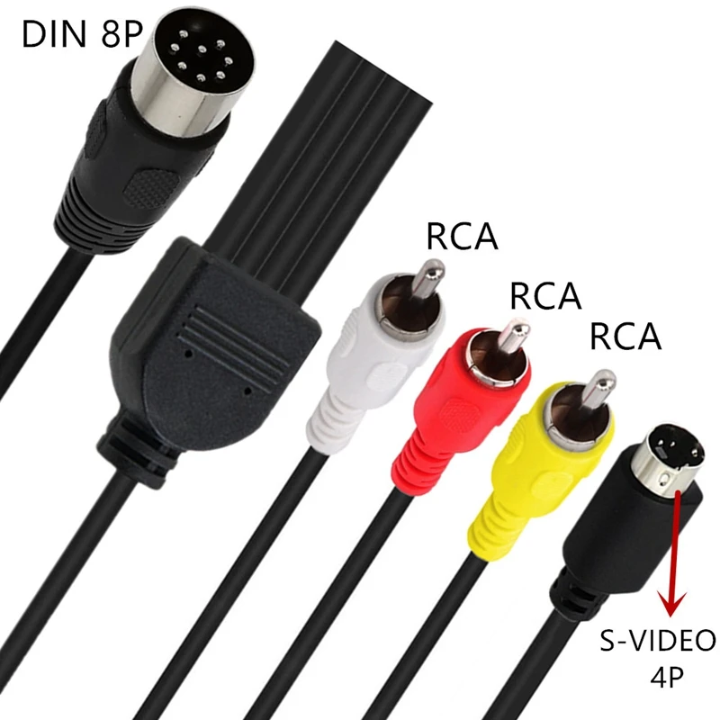 Din 8-pins naar S-video 4P man - Musical Instrument Video recensie en prijs