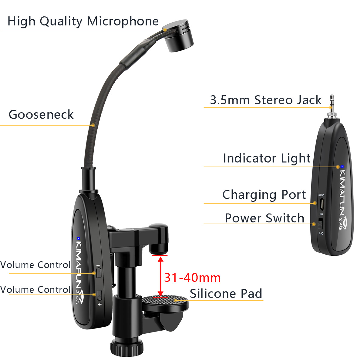 Kimafun 2.4G Muziekinstrument  - Musical Instrument Video recensie en prijs